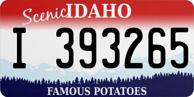ID license plate I393265