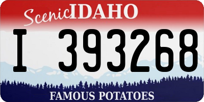ID license plate I393268