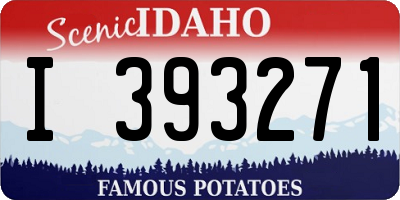 ID license plate I393271