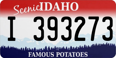 ID license plate I393273
