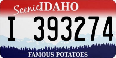 ID license plate I393274