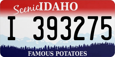 ID license plate I393275