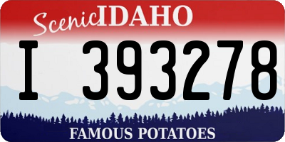 ID license plate I393278