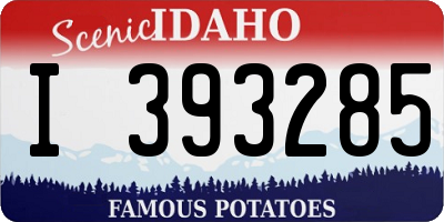 ID license plate I393285