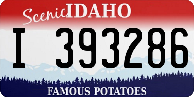 ID license plate I393286