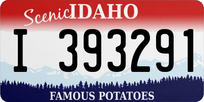 ID license plate I393291
