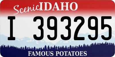 ID license plate I393295