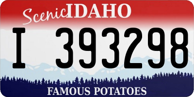 ID license plate I393298