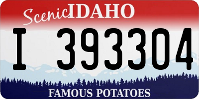 ID license plate I393304