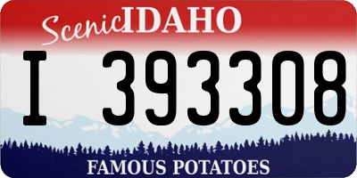 ID license plate I393308