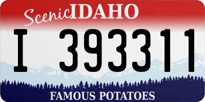 ID license plate I393311