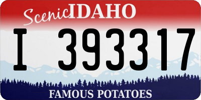 ID license plate I393317