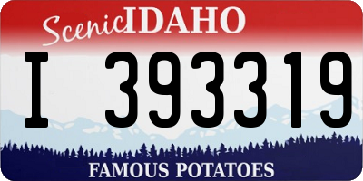 ID license plate I393319