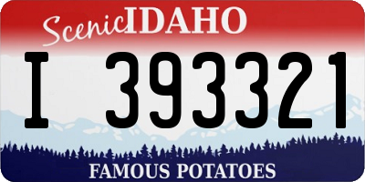 ID license plate I393321