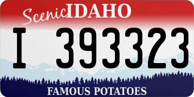 ID license plate I393323