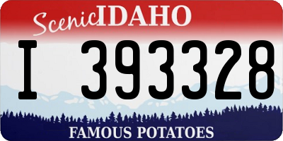 ID license plate I393328