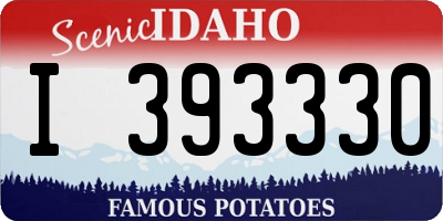 ID license plate I393330