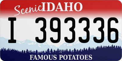 ID license plate I393336