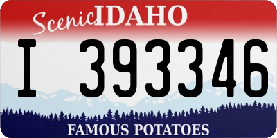 ID license plate I393346