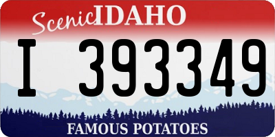 ID license plate I393349