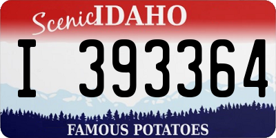 ID license plate I393364
