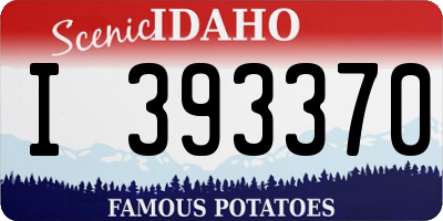 ID license plate I393370
