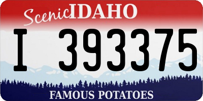 ID license plate I393375