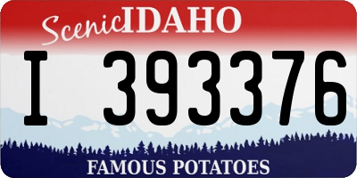ID license plate I393376
