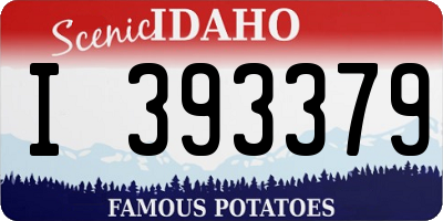 ID license plate I393379
