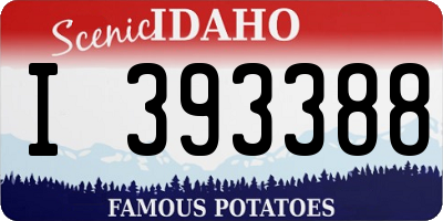 ID license plate I393388