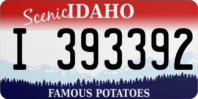 ID license plate I393392