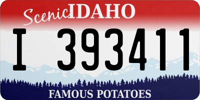 ID license plate I393411