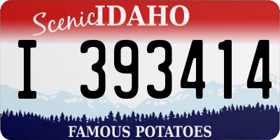 ID license plate I393414