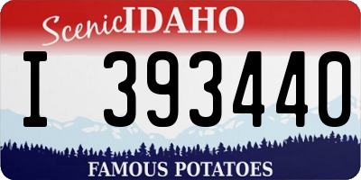 ID license plate I393440