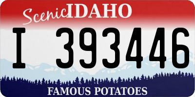 ID license plate I393446