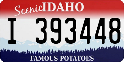 ID license plate I393448