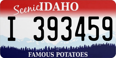 ID license plate I393459