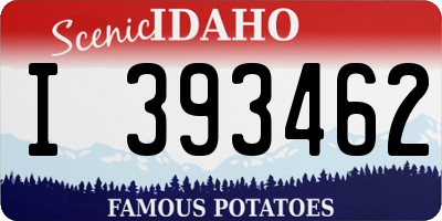 ID license plate I393462