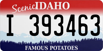 ID license plate I393463