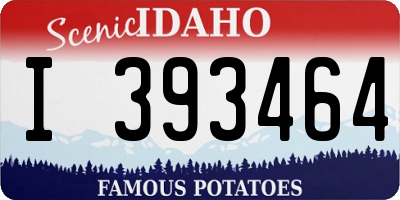 ID license plate I393464