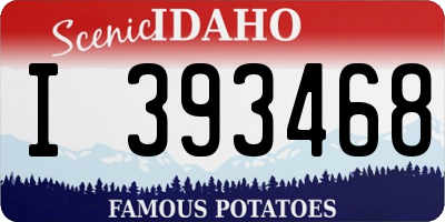 ID license plate I393468