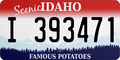 ID license plate I393471