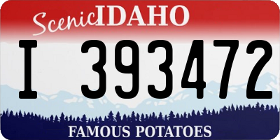 ID license plate I393472