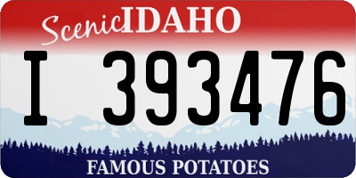 ID license plate I393476