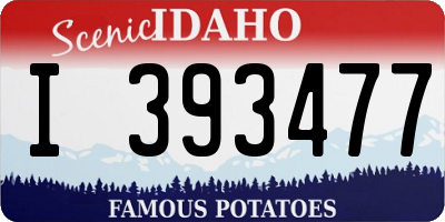 ID license plate I393477