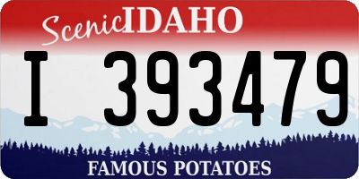 ID license plate I393479
