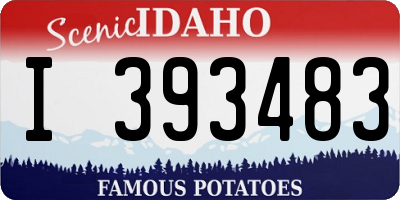 ID license plate I393483