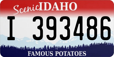 ID license plate I393486