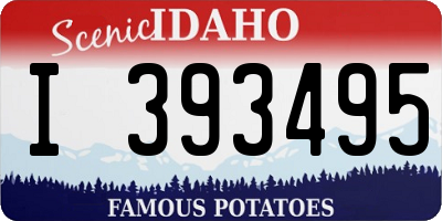 ID license plate I393495
