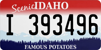 ID license plate I393496